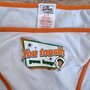 Vintage 2003 The Simpsons “You Touch, You Buy!” Apu Cartoon Women’s Panties L/7